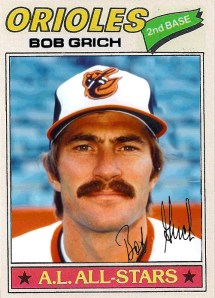 1977 Topps Bob Grich (Orioles Photoshop)